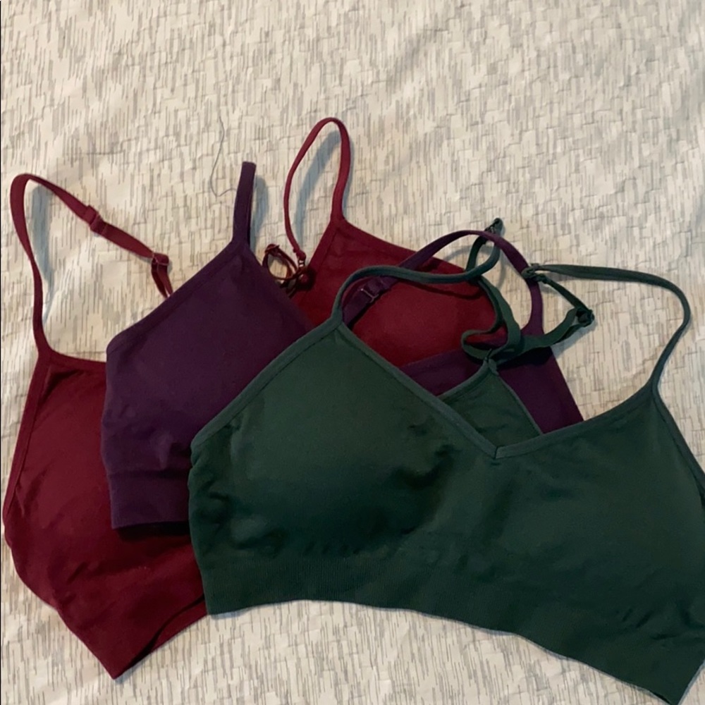 3 unworn sports bras
